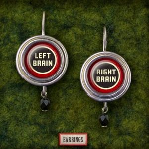 "Left Brain"/"Right Brain" Shadowbox Earrings